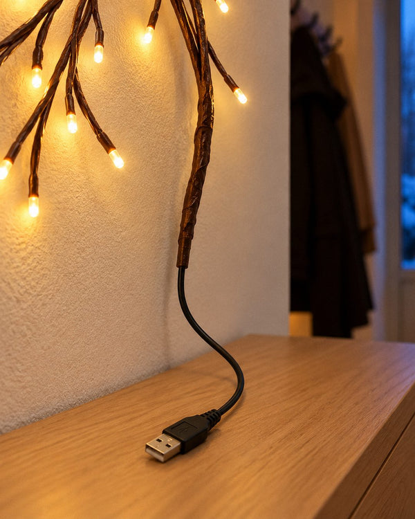 Lichter-Tannenbaum zum Biegen: dritte Nahaufnahme
