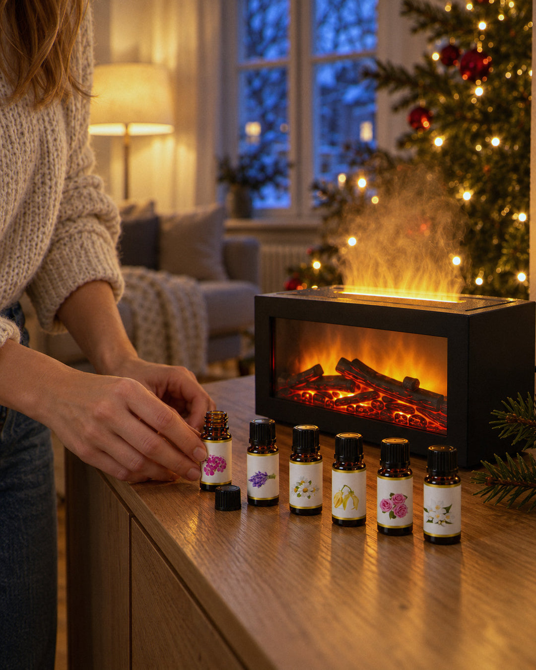 Duftstunde mit dem Kamin-Diffusor Kaminglut