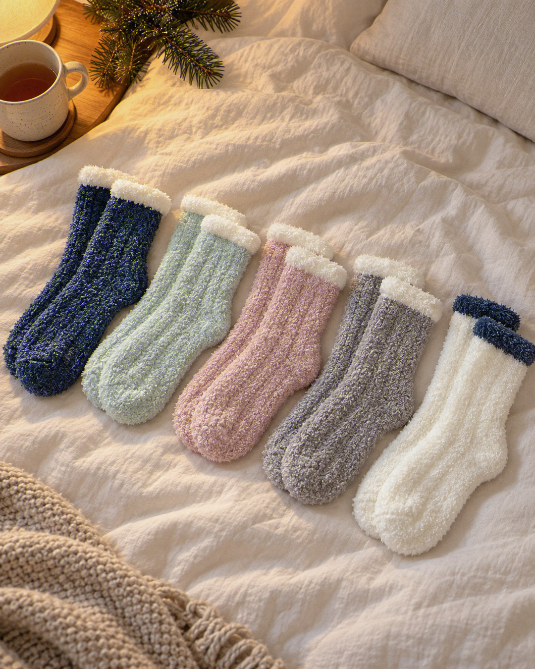 Kuschelsocken, 5 Paar: Lieferumfang mit fünf Paar Socken